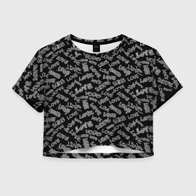 Женская футболка Crop-top 3D с принтом Love (Oko) в городе Новоалтайск, 100% полиэстер | круглая горловина, длина футболки до линии талии, рукава с отворотами | 