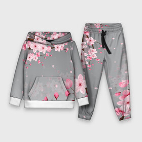 Детский костюм 3D (с толстовкой) с принтом САКУРА | SAKURA в городе Новоалтайск,  |  | chery | flowers | japan | sakura | вишня | растения | сакура | цветы | цветы сакуры | япония