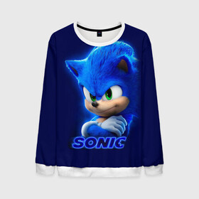 Мужской свитшот 3D с принтом SONIC в городе Новоалтайск, 100% полиэстер с мягким внутренним слоем | круглый вырез горловины, мягкая резинка на манжетах и поясе, свободная посадка по фигуре | hedgehog | metal sonic | silver | silver the hedgehog | sonic | sonic boom | sonic the hedgehog | еж | ёж сонник | ежик | игры | кино | соник | соник в кино | сонник | фильм