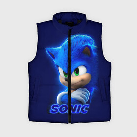 Женский жилет утепленный 3D с принтом SONIC в городе Новоалтайск,  |  | hedgehog | metal sonic | silver | silver the hedgehog | sonic | sonic boom | sonic the hedgehog | еж | ёж сонник | ежик | игры | кино | соник | соник в кино | сонник | фильм
