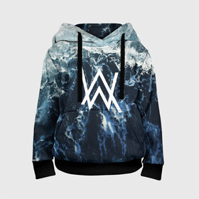 Детская толстовка 3D с принтом Alan Walker в городе Новоалтайск, 100% полиэстер | двухслойный капюшон со шнурком для регулировки, мягкие манжеты на рукавах и по низу толстовки, спереди карман-кенгуру с мягким внутренним слоем | alan | alan walker | walker | алан | алан уокер | вокер | волкер | уокер | уолкер