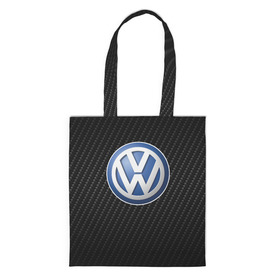 Шоппер 3D с принтом Volkswagen Logo | Фольксваген Лого в городе Новоалтайск, 100% полиэстер | Плотность: 200 г/м2; Размер: 34×35 см; Высота лямок: 30 см | Тематика изображения на принте: amarok | arteon | caravelle | golf | polo | scirocco | teramont | tiguan | to | touareg | transporter | volkswagen | vw | авто | автомобиль | ам | бренд | карбон | машина | машины | народный автомобиль | фольксваген