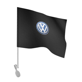 Флаг для автомобиля с принтом Volkswagen Logo | Фольксваген Лого в городе Новоалтайск, 100% полиэстер | Размер: 30*21 см | Тематика изображения на принте: amarok | arteon | caravelle | golf | polo | scirocco | teramont | tiguan | to | touareg | transporter | volkswagen | vw | авто | автомобиль | ам | бренд | карбон | машина | машины | народный автомобиль | фольксваген