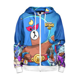 Детская толстовка 3D на молнии с принтом BRAWL STARS EL BROWN в городе Новоалтайск, 100% полиэстер |  манжеты и пояс оформлены широкой мягкой резинкой, двухслойный капюшон со шнурком для регулировки, спереди карманы и застежка-молния
 | brawl stars | brawl stars el brown | brawler | el brown | бравл старз | бравлер | игры | эль браун