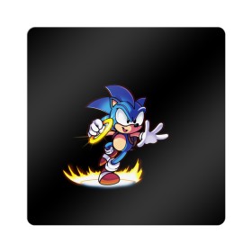 Магнит виниловый Квадрат с принтом Sonic в городе Новоалтайск, полимерный материал с магнитным слоем | размер 9*9 см, закругленные углы | Тематика изображения на принте: hedgehog | metal sonic | silver | silver the hedgehog | sonic | sonic boom | sonic the hedgehog | еж | ёж сонник | ежик | игры | кино | соник | соник в кино | сонник | фильм