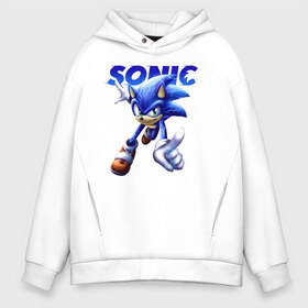 Мужское худи Oversize хлопок с принтом SONIC в городе Новоалтайск, френч-терри — 70% хлопок, 30% полиэстер. Мягкий теплый начес внутри —100% хлопок | боковые карманы, эластичные манжеты и нижняя кромка, капюшон на магнитной кнопке | animal | games | hedgehog | sega | sonic | speed | speed sonic | быстрый ёж | ёж | ёжик | игры | персонаж | сега | синий ёж | скорость | соник