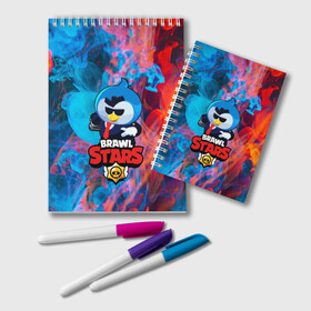 Блокнот с принтом Brawl Stars AGENT P в городе Новоалтайск, 100% бумага | 48 листов, плотность листов — 60 г/м2, плотность картонной обложки — 250 г/м2. Листы скреплены удобной пружинной спиралью. Цвет линий — светло-серый
 | Тематика изображения на принте: brawl stars скин mr p | крутой агент п | персонаж бравл старс | пингвин в очках