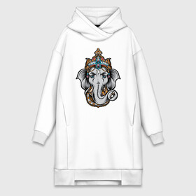 Платье-худи хлопок с принтом Ганеш в городе Новоалтайск,  |  | ganesh | ganesha | tai | thai | благополучие | бог | ганеш | ганеша | индия | мудрость | пхра пиканет | слон | слоноголовый | тай | тайланд | удача | успех | шива