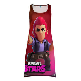 Платье-майка 3D с принтом Brawl Stars Colt (Кольт) в городе Новоалтайск, 100% полиэстер | полуприлегающий силуэт, широкие бретели, круглый вырез горловины, удлиненный подол сзади. | brawl | brawl stars | brawlstars | brawlstarsmemes | brawl_stars | clashofclans | clashroyale | colt | plp | supercell | бравл | бравлстарс | кольт