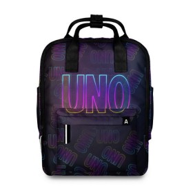 Женский рюкзак 3D с принтом Little Big UNO в городе Новоалтайск, 100% полиэстер | лямки с регулируемой длиной, сверху ручки, чтобы рюкзак нести как сумку. Основное отделение закрывается на молнию, как и внешний карман. Внутри два дополнительных кармана, один из которых закрывается на молнию. По бокам два дополнительных кармашка, куда поместится маленькая бутылочка
 | Тематика изображения на принте: 2020 | eurovision | gokk | little big | open up | roterdam | song contest | trend | uno | евровидение | евровидение 2020 | ильич | илья прусикин | мерч | софья таюрская | топ