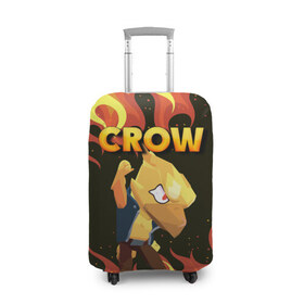 Чехол для чемодана 3D с принтом BRAWL STARS CROW в городе Новоалтайск, 86% полиэфир, 14% спандекс | двустороннее нанесение принта, прорези для ручек и колес | bibi | brawl | brawl stars | crow | leon | max | sally | shark | stars | акула | биби | бравл | бравл старс | браво старс | игра | компьютерная | кров | леон | леон акула | старс | шарк