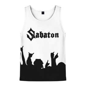 Мужская майка 3D с принтом SABATON в городе Новоалтайск, 100% полиэстер | круглая горловина, приталенный силуэт, длина до линии бедра. Пройма и горловина окантованы тонкой бейкой | sabaton | skull | даниель муллбак | йоаким броден | крис рёланд | оскар монтелиус | пэр сундстрём | рикард сунден | сабатон | скелет | тоббе энглунд | томми юханссон | ханнес ван дал | черепа