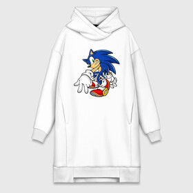 Платье-худи хлопок с принтом SONIC в городе Новоалтайск,  |  | hedgehog | metal sonic | silver | silver the hedgehog | sonic | sonic boom | sonic the hedgehog | еж | ёж сонник | ежик | игры | кино | соник | соник в кино | сонник | фильм