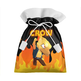 Подарочный 3D мешок с принтом BRAWL STARS CROW в городе Новоалтайск, 100% полиэстер | Размер: 29*39 см | Тематика изображения на принте: bibi | brawl | brawl stars | crow | leon | max | sally | shark | stars | акула | биби | бравл | бравл старс | браво старс | игра | компьютерная | кров | леон | леон акула | старс | шарк