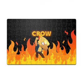 Пазл магнитный 126 элементов с принтом BRAWL STARS CROW в городе Новоалтайск, полимерный материал с магнитным слоем | 126 деталей, размер изделия —  180*270 мм | Тематика изображения на принте: bibi | brawl | brawl stars | crow | leon | max | sally | shark | stars | акула | биби | бравл | бравл старс | браво старс | игра | компьютерная | кров | леон | леон акула | старс | шарк