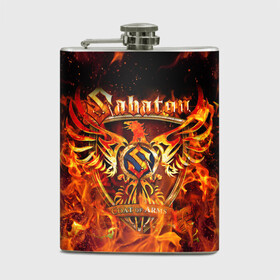 Фляга с принтом SABATON / САБАТОН в городе Новоалтайск, металлический корпус | емкость 0,22 л, размер 125 х 94 мм. Виниловая наклейка запечатывается полностью | sabaton | skull | даниель муллбак | йоаким броден | крис рёланд | оскар монтелиус | пэр сундстрём | рикард сунден | сабатон | скелет | тоббе энглунд | томми юханссон | ханнес ван дал | черепа
