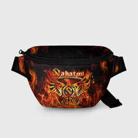 Поясная сумка 3D с принтом SABATON в городе Новоалтайск, 100% полиэстер | плотная ткань, ремень с регулируемой длиной, внутри несколько карманов для мелочей, основное отделение и карман с обратной стороны сумки застегиваются на молнию | sabaton | skull | даниель муллбак | йоаким броден | крис рёланд | оскар монтелиус | пэр сундстрём | рикард сунден | сабатон | скелет | тоббе энглунд | томми юханссон | ханнес ван дал | черепа