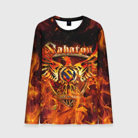 Мужской лонгслив 3D с принтом SABATON в городе Новоалтайск, 100% полиэстер | длинные рукава, круглый вырез горловины, полуприлегающий силуэт | sabaton | skull | даниель муллбак | йоаким броден | крис рёланд | оскар монтелиус | пэр сундстрём | рикард сунден | сабатон | скелет | тоббе энглунд | томми юханссон | ханнес ван дал | черепа