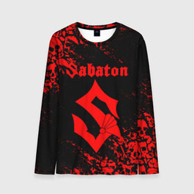 Мужской лонгслив 3D с принтом SABATON в городе Новоалтайск, 100% полиэстер | длинные рукава, круглый вырез горловины, полуприлегающий силуэт | sabaton | skull | даниель муллбак | йоаким броден | крис рёланд | оскар монтелиус | пэр сундстрём | рикард сунден | сабатон | скелет | тоббе энглунд | томми юханссон | ханнес ван дал | черепа