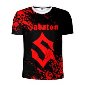Мужская футболка 3D спортивная с принтом SABATON в городе Новоалтайск, 100% полиэстер с улучшенными характеристиками | приталенный силуэт, круглая горловина, широкие плечи, сужается к линии бедра | sabaton | skull | даниель муллбак | йоаким броден | крис рёланд | оскар монтелиус | пэр сундстрём | рикард сунден | сабатон | скелет | тоббе энглунд | томми юханссон | ханнес ван дал | черепа