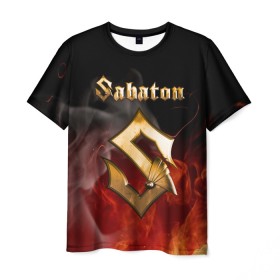 Мужская футболка 3D с принтом SABATON в городе Новоалтайск, 100% полиэфир | прямой крой, круглый вырез горловины, длина до линии бедер | sabaton | skull | даниель муллбак | йоаким броден | крис рёланд | оскар монтелиус | пэр сундстрём | рикард сунден | сабатон | скелет | тоббе энглунд | томми юханссон | ханнес ван дал | черепа