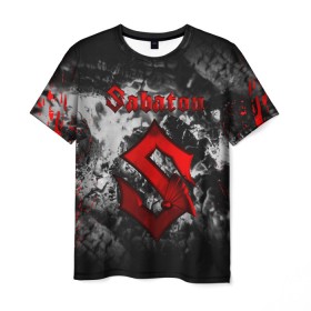 Мужская футболка 3D с принтом SABATON в городе Новоалтайск, 100% полиэфир | прямой крой, круглый вырез горловины, длина до линии бедер | sabaton | skull | даниель муллбак | йоаким броден | крис рёланд | оскар монтелиус | пэр сундстрём | рикард сунден | сабатон | скелет | тоббе энглунд | томми юханссон | ханнес ван дал | черепа