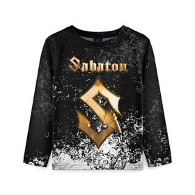 Детский лонгслив 3D с принтом SABATON в городе Новоалтайск, 100% полиэстер | длинные рукава, круглый вырез горловины, полуприлегающий силуэт
 | sabaton | skull | даниель муллбак | йоаким броден | крис рёланд | оскар монтелиус | пэр сундстрём | рикард сунден | сабатон | скелет | тоббе энглунд | томми юханссон | ханнес ван дал | черепа