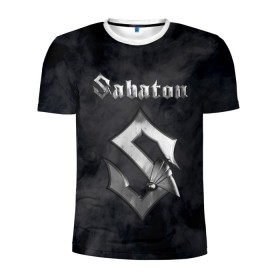 Мужская футболка 3D спортивная с принтом SABATON в городе Новоалтайск, 100% полиэстер с улучшенными характеристиками | приталенный силуэт, круглая горловина, широкие плечи, сужается к линии бедра | sabaton | skull | даниель муллбак | йоаким броден | крис рёланд | оскар монтелиус | пэр сундстрём | рикард сунден | сабатон | скелет | тоббе энглунд | томми юханссон | ханнес ван дал | черепа