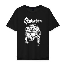 Мужская футболка хлопок Oversize с принтом SABATON в городе Новоалтайск, 100% хлопок | свободный крой, круглый ворот, “спинка” длиннее передней части | sabaton | даниель муллбак | йоаким броден | крис рёланд | оскар монтелиус | пэр сундстрём | рикард сунден | сабатон | тоббе энглунд | томми юханссон | ханнес ван дал