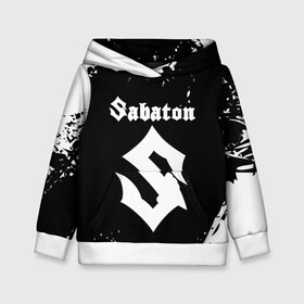 Детская толстовка 3D с принтом SABATON в городе Новоалтайск, 100% полиэстер | двухслойный капюшон со шнурком для регулировки, мягкие манжеты на рукавах и по низу толстовки, спереди карман-кенгуру с мягким внутренним слоем | sabaton | skull | даниель муллбак | йоаким броден | крис рёланд | оскар монтелиус | пэр сундстрём | рикард сунден | сабатон | скелет | тоббе энглунд | томми юханссон | ханнес ван дал | черепа