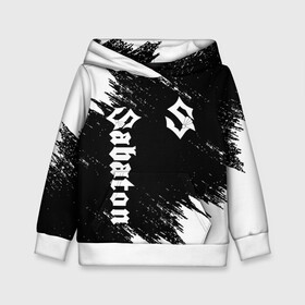 Детская толстовка 3D с принтом SABATON в городе Новоалтайск, 100% полиэстер | двухслойный капюшон со шнурком для регулировки, мягкие манжеты на рукавах и по низу толстовки, спереди карман-кенгуру с мягким внутренним слоем | sabaton | skull | даниель муллбак | йоаким броден | крис рёланд | оскар монтелиус | пэр сундстрём | рикард сунден | сабатон | скелет | тоббе энглунд | томми юханссон | ханнес ван дал | черепа