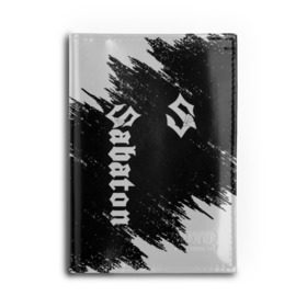 Обложка для автодокументов с принтом SABATON в городе Новоалтайск, натуральная кожа |  размер 19,9*13 см; внутри 4 больших “конверта” для документов и один маленький отдел — туда идеально встанут права | sabaton | skull | даниель муллбак | йоаким броден | крис рёланд | оскар монтелиус | пэр сундстрём | рикард сунден | сабатон | скелет | тоббе энглунд | томми юханссон | ханнес ван дал | черепа