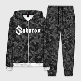 Мужской костюм 3D с принтом SABATON в городе Новоалтайск, 100% полиэстер | Манжеты и пояс оформлены тканевой резинкой, двухслойный капюшон со шнурком для регулировки, карманы спереди | sabaton | skull | даниель муллбак | йоаким броден | крис рёланд | оскар монтелиус | пэр сундстрём | рикард сунден | сабатон | скелет | тоббе энглунд | томми юханссон | ханнес ван дал | черепа