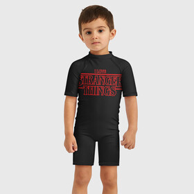 Детский купальный костюм 3D с принтом I Love Stranger Things в городе Новоалтайск, Полиэстер 85%, Спандекс 15% | застежка на молнии на спине | 11 | demogorgon | flayer | mind | netflix | retro | stranger | things | дастин | дела | демогоргон | оди | одиннадцать | очень | пожиратель | разума | ретро | стив | странные | хоппер | хоукинс