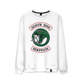 Мужской свитшот хлопок с принтом SERPENTS в городе Новоалтайск, 100% хлопок |  | archie | go bulldogs | jughead | pop s | riverdale | vdgerir
