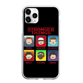 Чехол для iPhone 11 Pro матовый с принтом Очень Странные Дела в городе Новоалтайск, Силикон |  | 11 | anime | demogorgon | netflix | retro | stranger | things | аниме | дастин | дела | демогоргон | оди | одиннадцать | очень | пожиратель | разума | ретро | стив | странные | хоппер | хоукинс