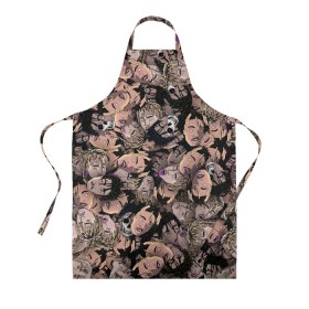 Фартук 3D с принтом Juice WRLD в городе Новоалтайск, 100% полиэстер | общий размер — 65 х 85 см, ширина нагрудника — 26 см, горловина — 53 см, длина завязок — 54 см, общий обхват в поясе — 173 см. Принт на завязках и на горловине наносится с двух сторон, на основной части фартука — только с внешней стороны | juice wrld | rap | raper | блевота | голова | лицо | паттерн | репер | рэп