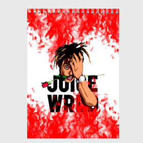Скетчбук с принтом Juice WRLD в городе Новоалтайск, 100% бумага
 | 48 листов, плотность листов — 100 г/м2, плотность картонной обложки — 250 г/м2. Листы скреплены сверху удобной пружинной спиралью | eminem | godzilla | juice wrld | rap | американский рэпер | годзила | зарубежный реп | маршалл брюс мэтерс | музыка | реп | рэпер | эминем