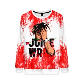 Женский свитшот 3D с принтом Juice WRLD. в городе Новоалтайск, 100% полиэстер с мягким внутренним слоем | круглый вырез горловины, мягкая резинка на манжетах и поясе, свободная посадка по фигуре | eminem | godzilla | juice wrld | rap | американский рэпер | годзила | зарубежный реп | маршалл брюс мэтерс | музыка | реп | рэпер | эминем