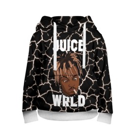 Детская толстовка 3D с принтом Juice WRLD. в городе Новоалтайск, 100% полиэстер | двухслойный капюшон со шнурком для регулировки, мягкие манжеты на рукавах и по низу толстовки, спереди карман-кенгуру с мягким внутренним слоем | Тематика изображения на принте: eminem | godzilla | juice wrld | rap | американский рэпер | годзила | зарубежный реп | маршалл брюс мэтерс | музыка | реп | рэпер | эминем