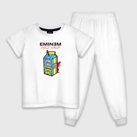 Детская пижама хлопок с принтом Eminem Juice WRLD Godzilla в городе Новоалтайск, 100% хлопок |  брюки и футболка прямого кроя, без карманов, на брюках мягкая резинка на поясе и по низу штанин
 | 100 сок | eminem | godzilla | juice | juice wrld | logo | music | rap | альбом | годзилла | джус | джюс | лейбл | лирика | лирический | лого | логотип | рэп | сок | трубочка | эминем