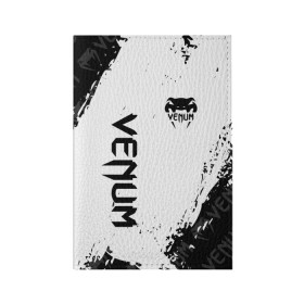 Обложка для паспорта матовая кожа с принтом VENUM в городе Новоалтайск, натуральная матовая кожа | размер 19,3 х 13,7 см; прозрачные пластиковые крепления | Тематика изображения на принте: mma | snake | sports | ufc | venum | venum mma | бокс | борьба | бренд | венум | единоборства | змея | мма | спорт | юфс