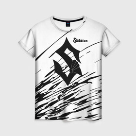 Женская футболка 3D с принтом SABATON. в городе Новоалтайск, 100% полиэфир ( синтетическое хлопкоподобное полотно) | прямой крой, круглый вырез горловины, длина до линии бедер | sabaton | даниель муллбак | йоаким броден | крис рёланд | оскар монтелиус | пэр сундстрём | рикард сунден | сабатон | тоббе энглунд | томми юханссон | ханнес ван дал