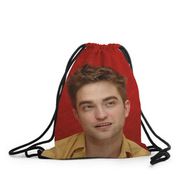 Рюкзак-мешок 3D с принтом ROBERT PATTINSON в городе Новоалтайск, 100% полиэстер | плотность ткани — 200 г/м2, размер — 35 х 45 см; лямки — толстые шнурки, застежка на шнуровке, без карманов и подкладки | batman | robert pattinson | the batman | twilight | бэтмен | роберт паттинсон | сумерки