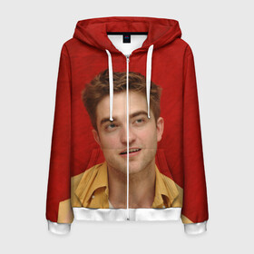 Мужская толстовка 3D на молнии с принтом ROBERT PATTINSON в городе Новоалтайск, 100% полиэстер | длина до линии бедра, манжеты и пояс оформлены мягкой тканевой резинкой, двухслойный капюшон со шнурком для регулировки, спереди молния, по бокам два кармана | batman | robert pattinson | the batman | twilight | бэтмен | роберт паттинсон | сумерки