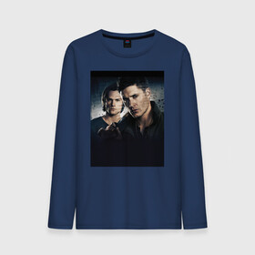 Мужской лонгслив хлопок с принтом Winchester Brothers в городе Новоалтайск, 100% хлопок |  | dean winchester | sam winchester | supernatural | vdzabma | дин винчестер | сверхъестественное | сэм винчестер