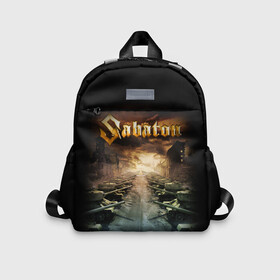 Детский рюкзак 3D с принтом SABATON в городе Новоалтайск, 100% полиэстер | лямки с регулируемой длиной, сверху петелька, чтобы рюкзак можно было повесить на вешалку. Основное отделение закрывается на молнию, как и внешний карман. Внутри дополнительный карман. По бокам два дополнительных кармашка | sabaton | даниель муллбак | йоаким броден | крис рёланд | оскар монтелиус | пэр сундстрём | рикард сунден | сабатон | тоббе энглунд | томми юханссон | ханнес ван дал