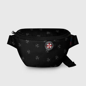 Поясная сумка 3D с принтом Umbrella Corp. в городе Новоалтайск, 100% полиэстер | плотная ткань, ремень с регулируемой длиной, внутри несколько карманов для мелочей, основное отделение и карман с обратной стороны сумки застегиваются на молнию | biohazard | corporation | nemesis | resident evil | umbrella | virus | амбрела | амбрелла | биологическая угроза | вирус | зонт | обитель зла | резидент ивл