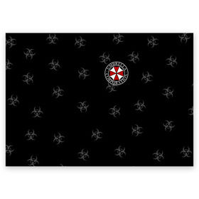 Поздравительная открытка с принтом Umbrella Corp. в городе Новоалтайск, 100% бумага | плотность бумаги 280 г/м2, матовая, на обратной стороне линовка и место для марки
 | Тематика изображения на принте: biohazard | corporation | nemesis | resident evil | umbrella | virus | амбрела | амбрелла | биологическая угроза | вирус | зонт | обитель зла | резидент ивл