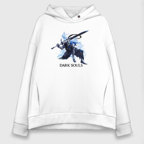 Женское худи Oversize хлопок с принтом Dark Souls в городе Новоалтайск, френч-терри — 70% хлопок, 30% полиэстер. Мягкий теплый начес внутри —100% хлопок | боковые карманы, эластичные манжеты и нижняя кромка, капюшон на магнитной кнопке | dark souls | demon | fire | game | воин | герой | дарк соулс | демон | душа | игра | лед | меч | надпись | огонь | персонаж | рыцарь | темные души
